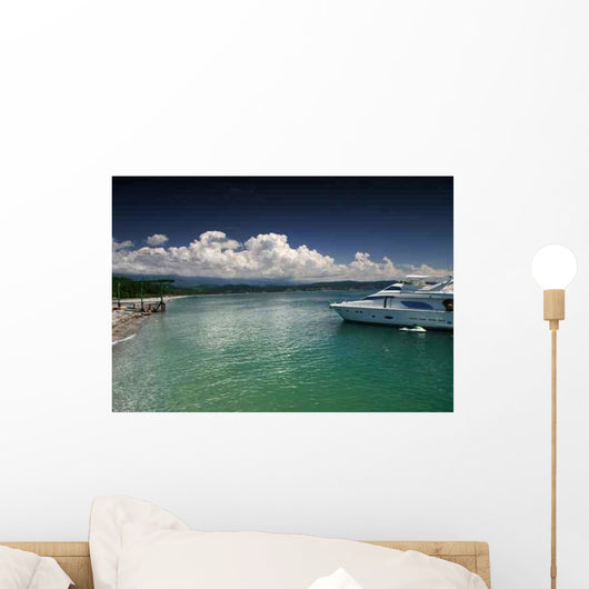 White Steamship Wall Decal