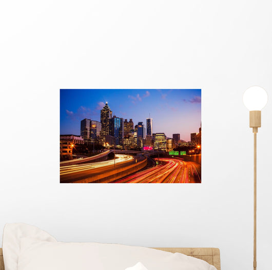 Atlanta Downtown Twilight Wall Decal