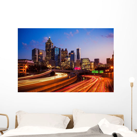 Atlanta Downtown Twilight Wall Decal