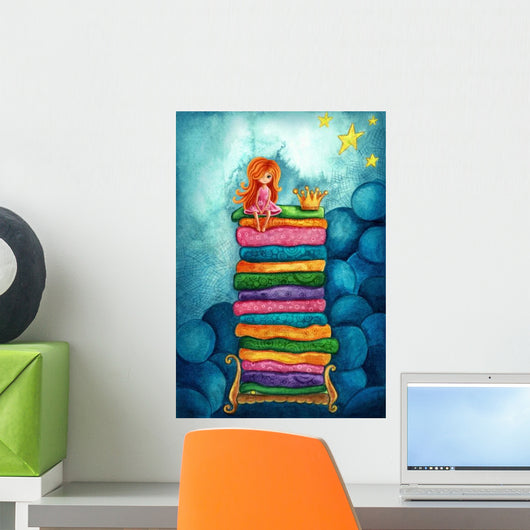 Princess and Pea Wall Decal