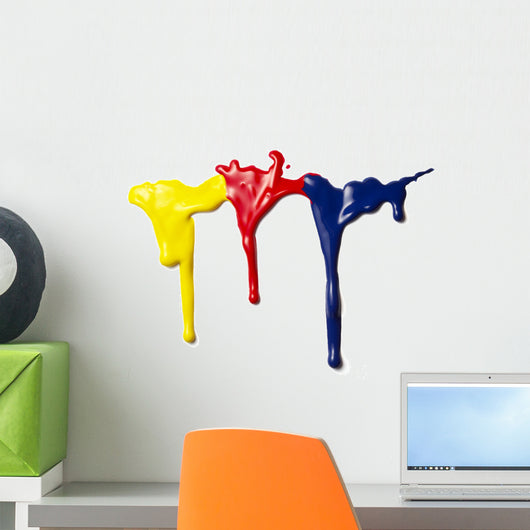 liquid paint drop Wall Decal