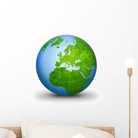 world globe geographic Wall Decal
