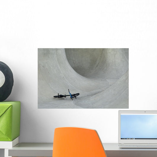 Bmx in a Skate Bowl Wall Mural