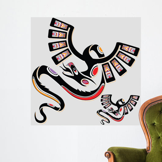 Dragon in ethnic national style of the American Indians Wall Decal