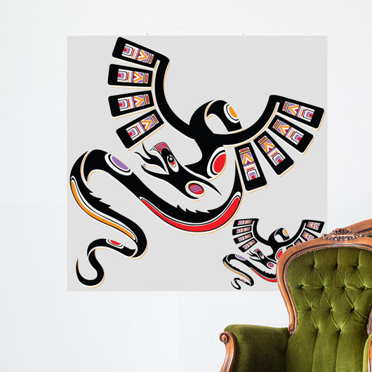 Dragon in ethnic national style of the American Indians Wall Decal