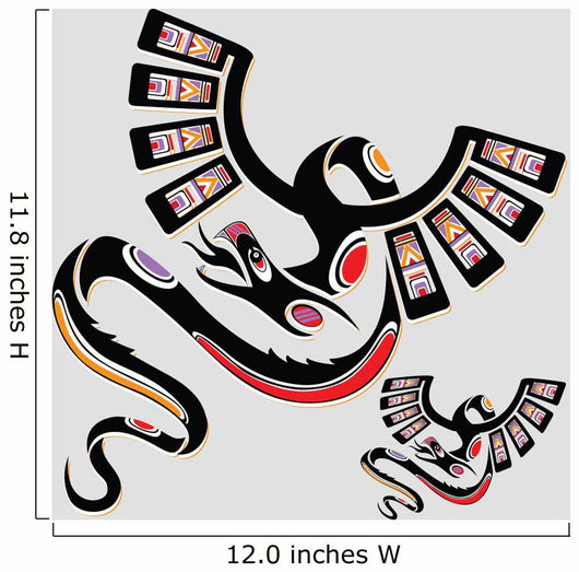 Dragon in ethnic national style of the American Indians Wall Decal