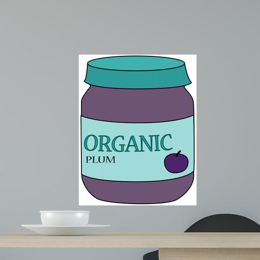 Baby Food Plum Wall Mural