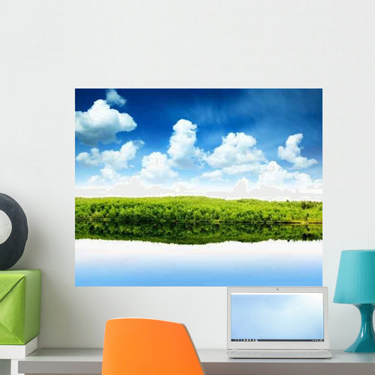 North Mountain Lake Wall Decal