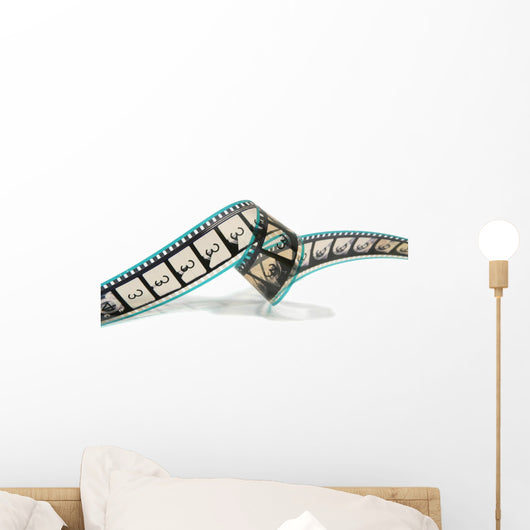 Curled Movie Film Strip Wall Decal