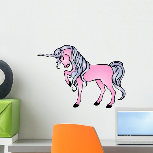 Illustration Eines Einhorns Wall Decal