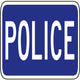 Police Word Sign Wall Decal