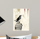 Raven Grunge Background Wall Mural