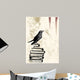 Raven Grunge Background Wall Mural