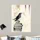 Raven Grunge Background Wall Mural