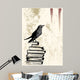 Raven Grunge Background Wall Mural