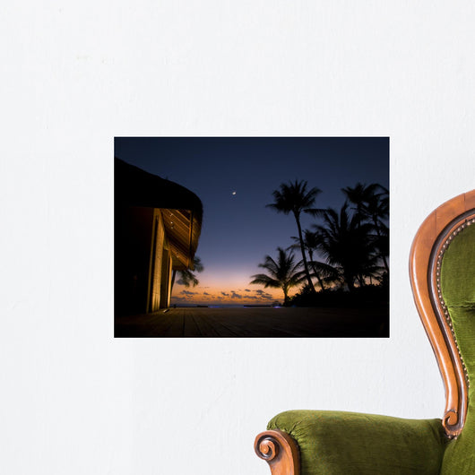 Blue hour in the Maldives Wall Mural
