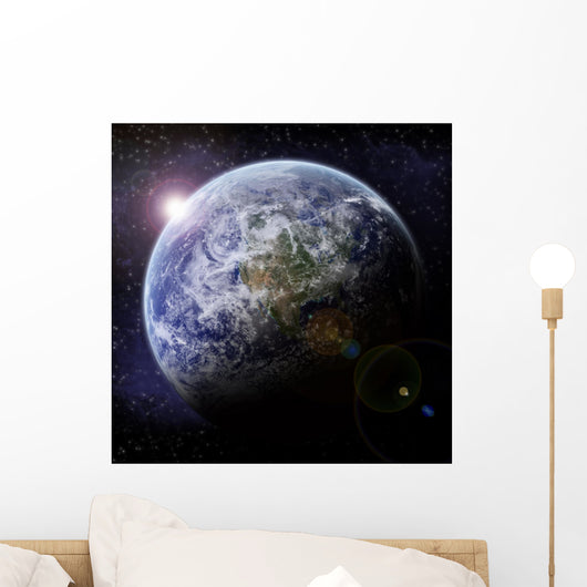 Planet Earth Halo - Univers Exploration Wall Mural