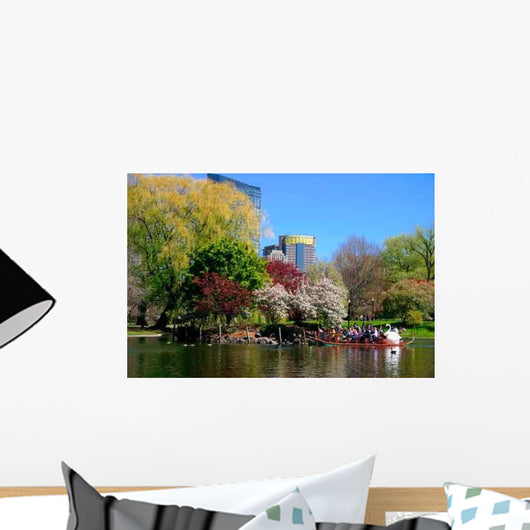 Boston Public Garden Spring Wall Decal Design 3