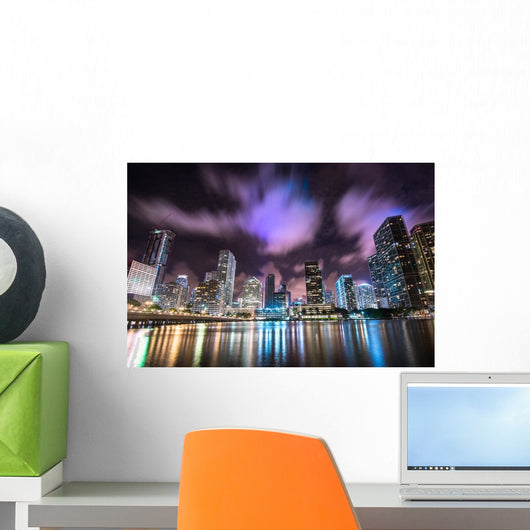 Miami City Skyline Wall Decal