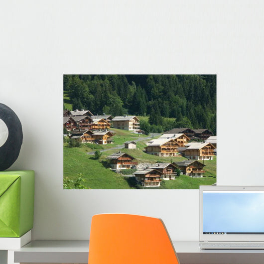 Chalets En Haute Savoie Wall Decal