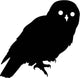 Owl Bird Silhouette Wall Decal