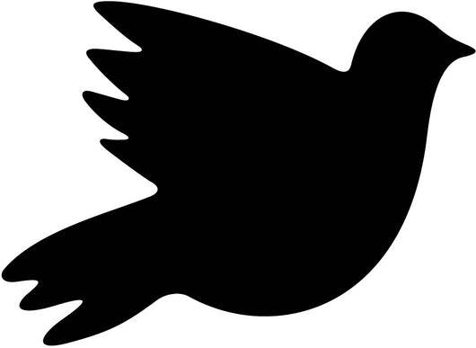 Dove Flight Bird Silhouette Wall Decal