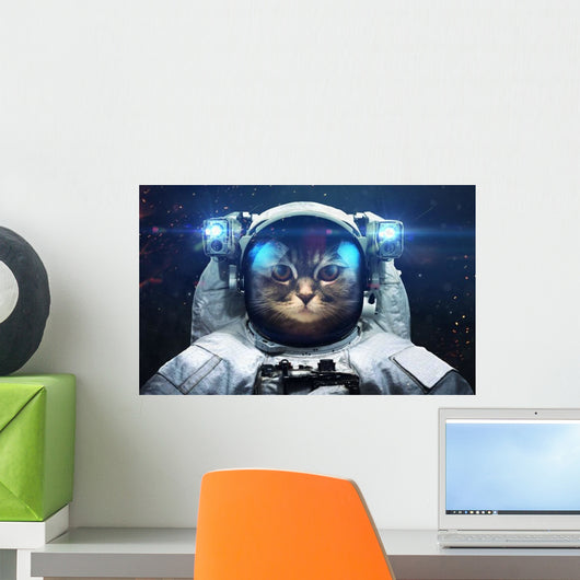 Science Fiction Space Cat Wall Decal