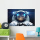 Science Fiction Space Cat Wall Decal