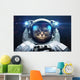 Science Fiction Space Cat Wall Decal