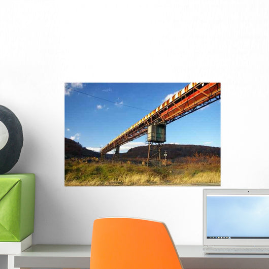 Abandoned Mine Conveyor Wall Decal