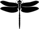 Dragonfly Insect Silhouette Wall Decal