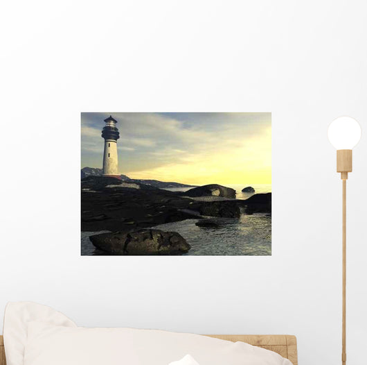 Lighthouse Dusk Wall Decal