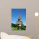 Flowers and Eiffel Tower Wall Mural