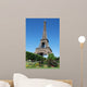 Flowers and the Eiffel Tower Wall Mural