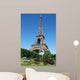 Flowers and the Eiffel Tower Wall Mural