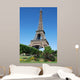 Flowers and the Eiffel Tower Wall Mural