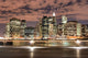 Manhattan Skyline at Night Wall Mural