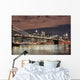 brooklyn bridge  at night Wall Mural