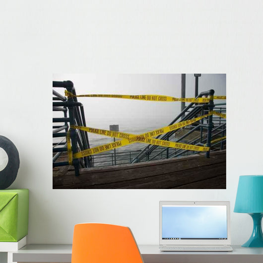 Police Barrier Pier Wall Decal