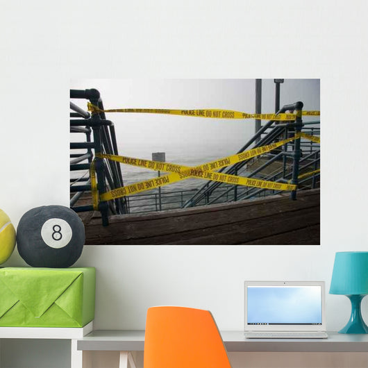 Police Barrier Pier Wall Decal