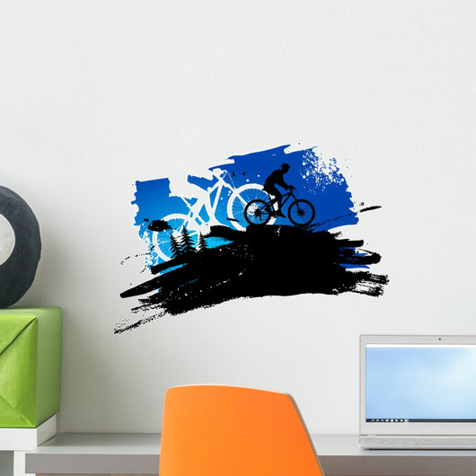Mountain Bike Abstract Wall Decal