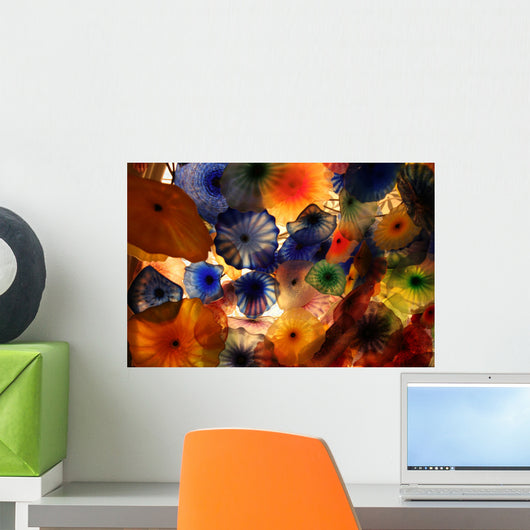 glass flowers Wall Mural