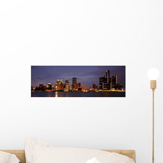 Detroit Michigan Skyline Wall Decal