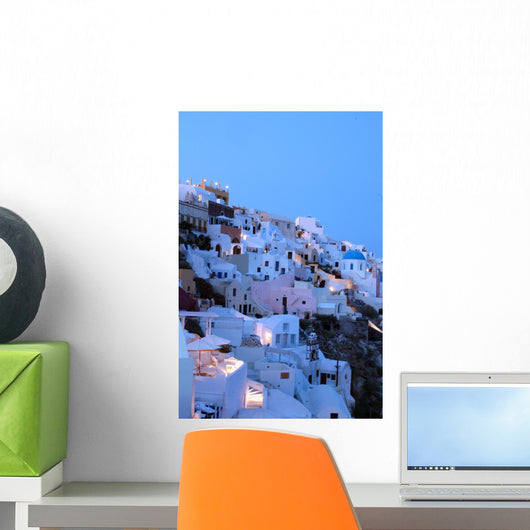 Dusk Santorini Wall Mural