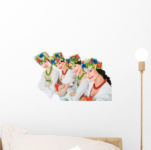 four ukrainian dancers Wall Decal