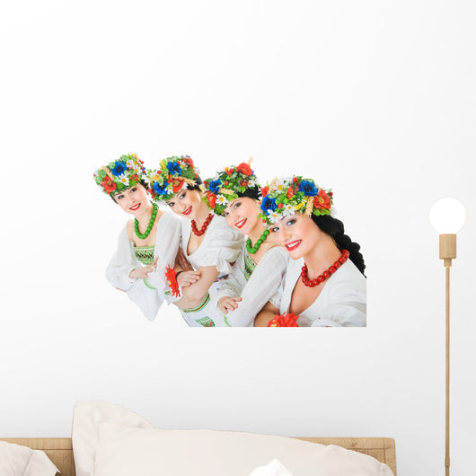 four ukrainian dancers Wall Decal