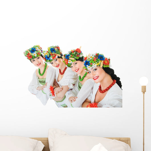 four ukrainian dancers Wall Decal