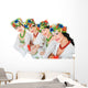 four ukrainian dancers Wall Decal