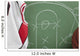 Basketball in chalkboard with play Wall Mural