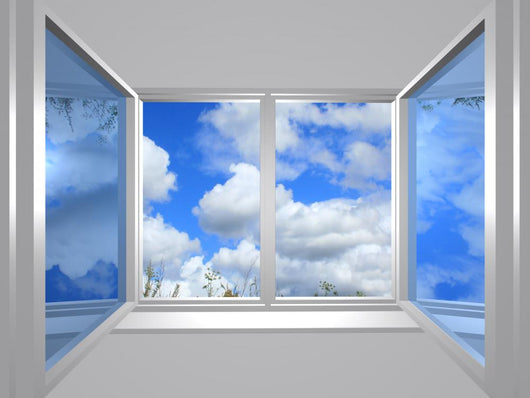 From Window Blu Sky Wall Decal